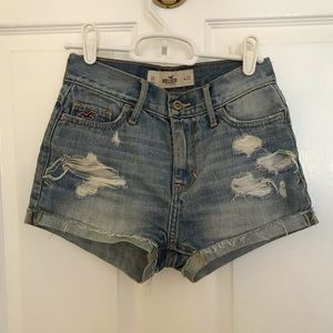 hollister denim shorts